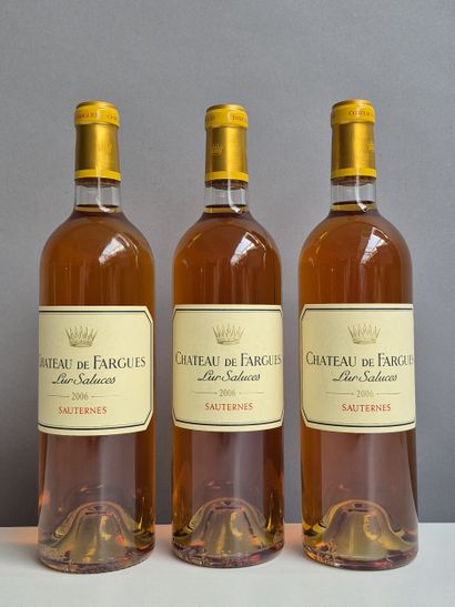 3 Bouteilles Château de FARGUES 2006 - SAUTERNES...
