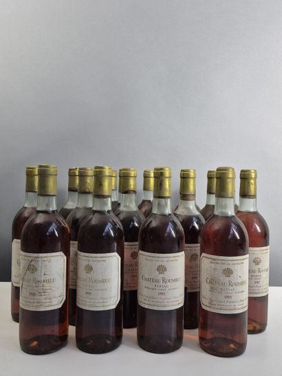 18 bouteilles Château ROUMIEU 1985 - Barsac...