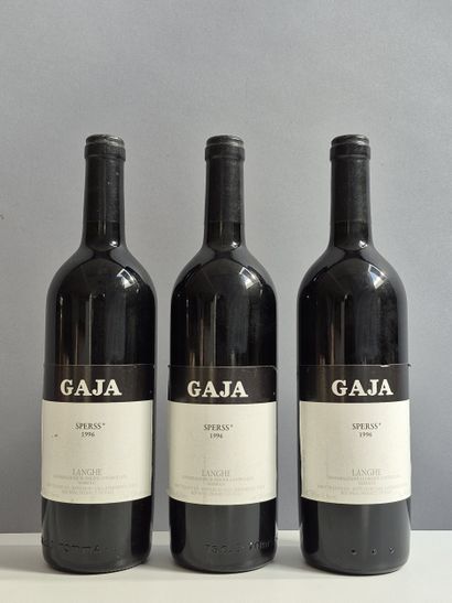 3 Bottles GAJA SPERSS 1996 - Langhe