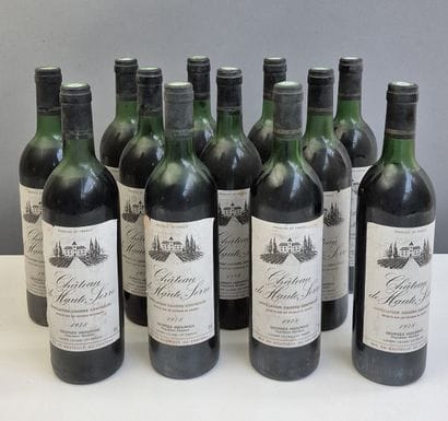 12 bottles Château de HAUTE-SERRE 1978 -...