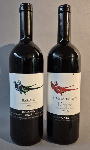 2 Bottles GAJA Italian wines 
 1 bottle BAROLO...