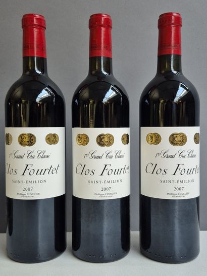 6 Bouteilles Château CLOS FOURTET 2007 -...