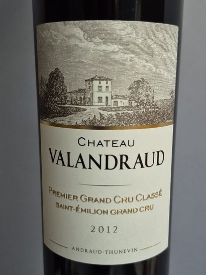 6 Bouteilles Château VALANDRAUD 2012 - 1er...