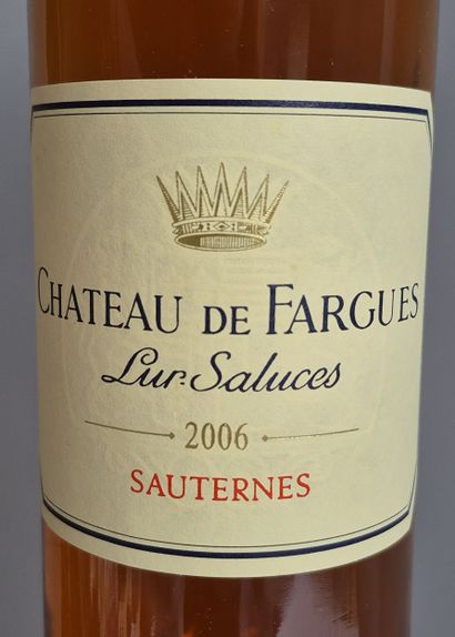3 Bouteilles Château de FARGUES 2006 - SAUTERNES...