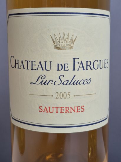 3 Bouteilles Château de FARGUES 2005 - SAUTERNES...