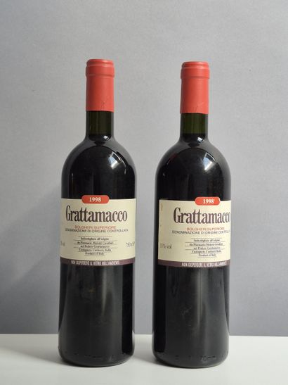 2 Bottles GRATTA MACCO 1998 - Bolgheri S...