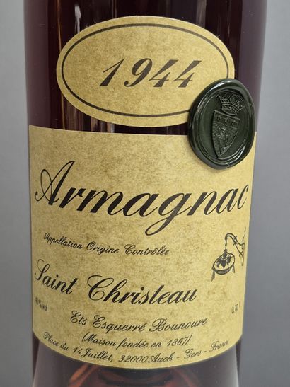 1 Bouteille d'ARMAGNAC Saint-Christeau 1944....