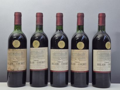 17 bottles Château BELAIR-COUBET 1991 - Côte...