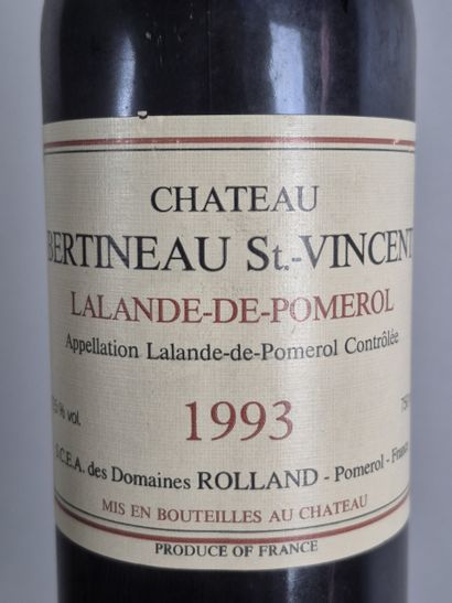 3 bottles Château BERTINEAU St. VINCENT 1993...