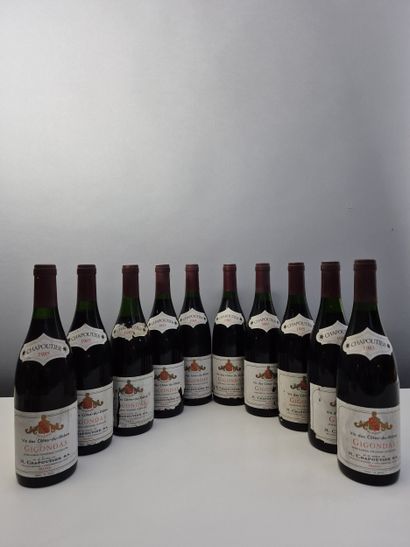 10 bottles GIGONDAS - Domaine CHAPOUTIER...