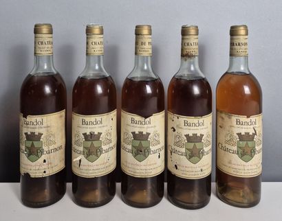 5 bottles Château de PIBARNON Bandol 1986...