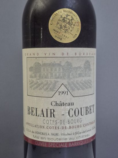 17 bottles Château BELAIR-COUBET 1991 - Côte...