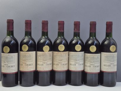 17 bottles Château BELAIR-COUBET 1991 - Côte...
