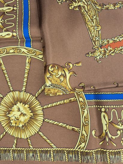 CELINE
Printed silk square decorated with...