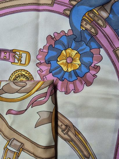 Ugo VANELLI
Silk scarf decorated with bridles...