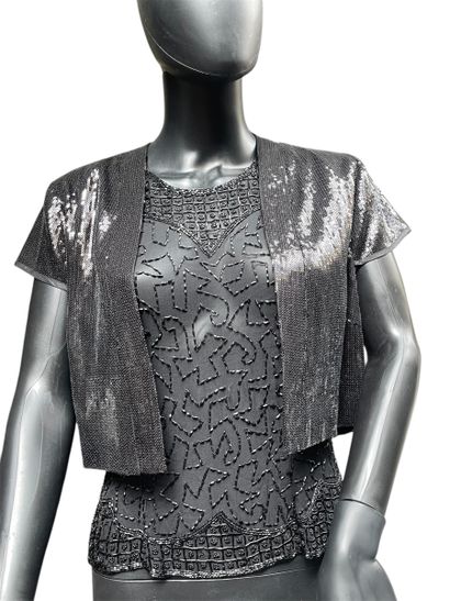 L'indiez
Haut en sequins et perles transparent...