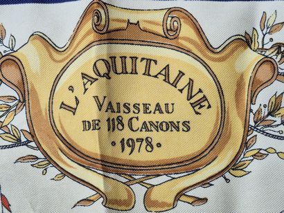 HERMES made in France
Silk twill square titled...