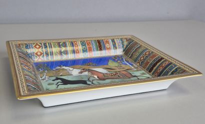 HERMES Paris
Rectangular porcelain pocket...