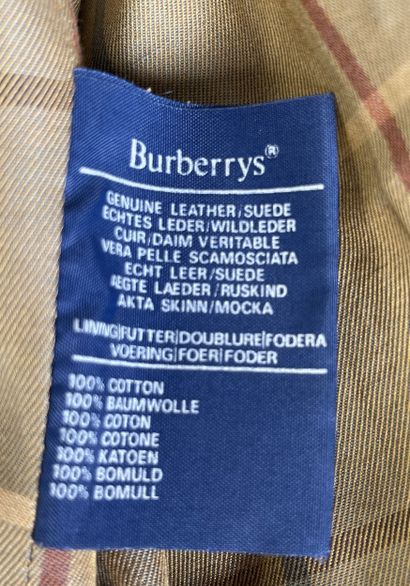 BURBERRY'S
Blouson style aviateur en Daim...