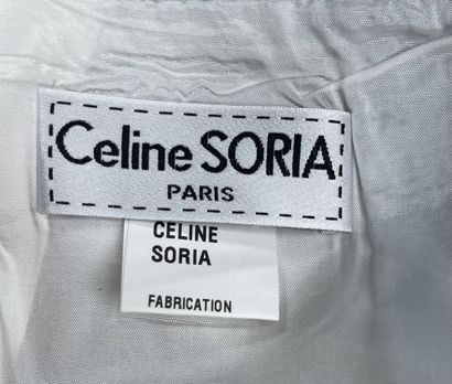 MAJE 
Veste courte bleue ciel en coton et...