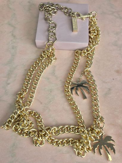 VERSACE Jeans Couture
Gilded metal long necklace...
