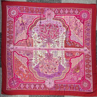 HERMES Paris
Made in France 
Printed cashmere...