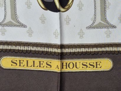 HERMES Paris
Made in France 
Printed silk...