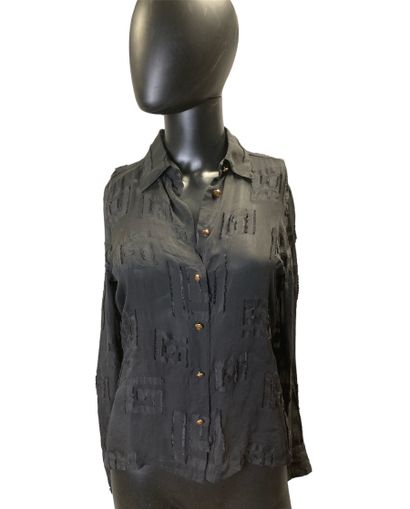 Gianni VERSACE Couture - Blouse en crêpe...