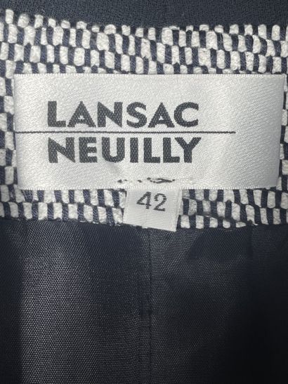 LANSAC Neuilly 
Veste en laine blanche et...