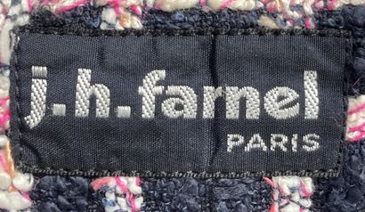 J.H FARNEL Paris
Veste en tweed rose et bleu...