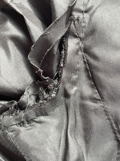 Fred LANSAC Neuilly 
Veste en tweed noir,...