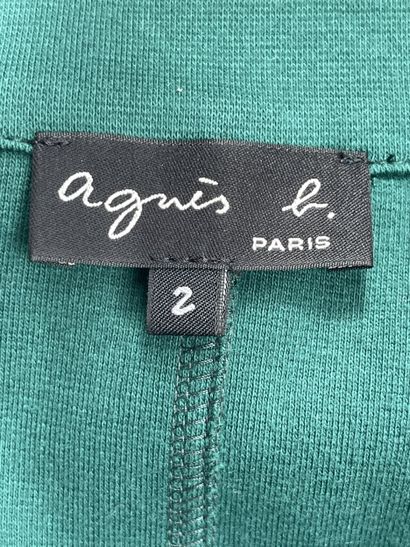 Agnès b.
Robe verte en coton, manches longues....