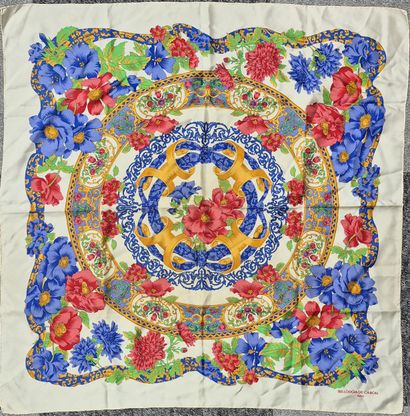 BELLODGIA DE CARON
Silk scarf decorated with...