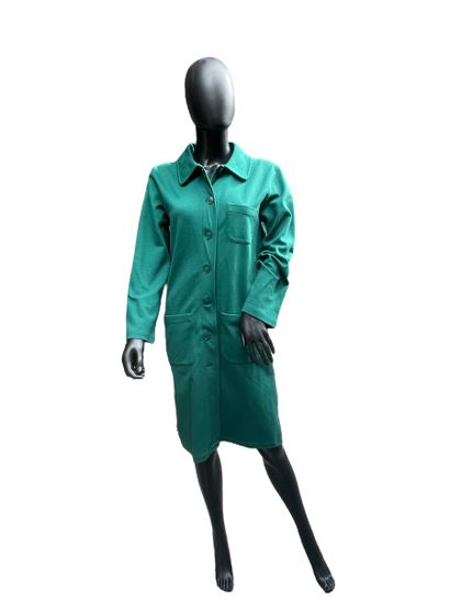 Agnès b.
Robe verte en coton, manches longues....