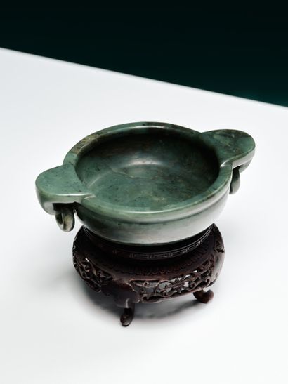 CHINA, Qianlong mark and period, 18th century
Carved...