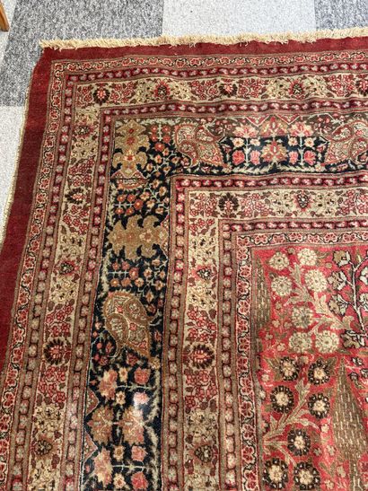 Tebriz rug (cotton warp and weft, wool pile),...