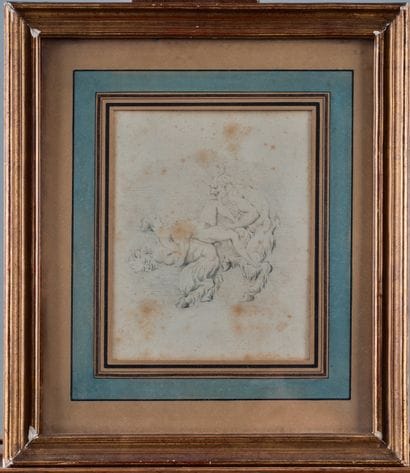 After Jean-Honoré FRAGONARD (1732-1806)
Satyrs
Pencil...