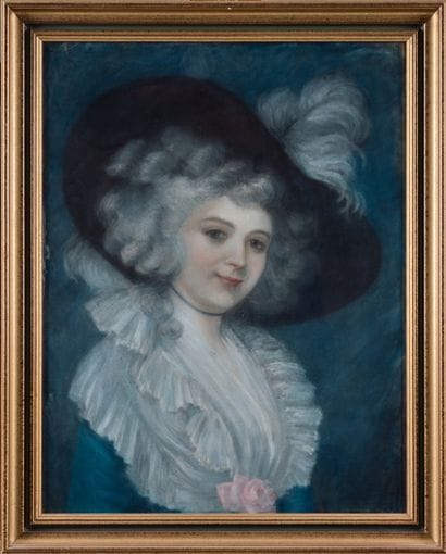 19th century French school 
Young woman with...