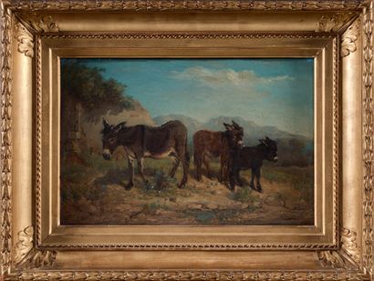 François SIMON (1818-1896)
Donkeys in the...