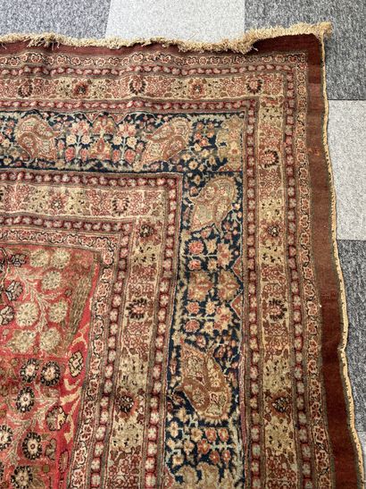 Tebriz rug (cotton warp and weft, wool pile),...