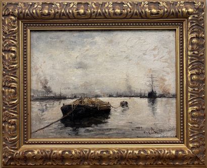 Victor COSTE (1844-1923) 
Marine
Oil on canvas...