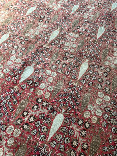 Tebriz rug (cotton warp and weft, wool pile),...