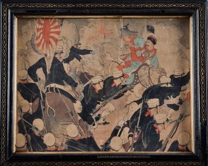 JAPAN, late 19th century
Attack on Chinese...