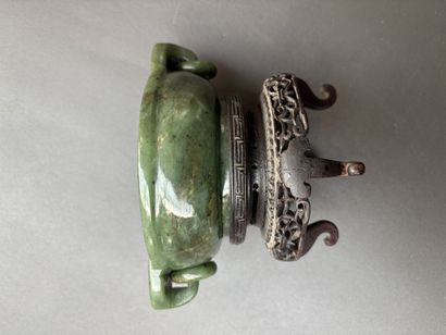 CHINA, Qianlong mark and period, 18th century
Carved...