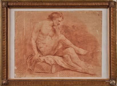 18th century school 
Academic nude
Sanguine...