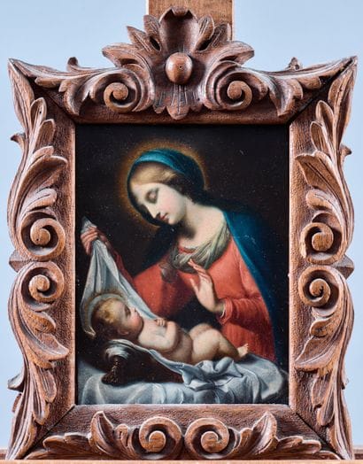 18th century French school 
Virgin and Child...