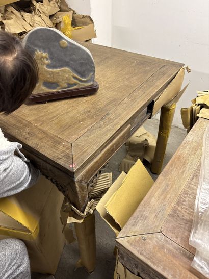 CHINA, early 20th century 
Rectangular tabletop...