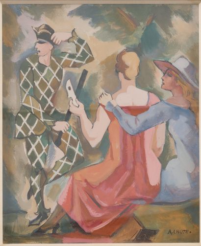 André LHOTE (1885-1962)
Tribute to Watteau
Gouache...