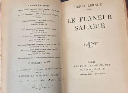 Fonds LOUBET – Henri BERAUD / « Le Flâneur...