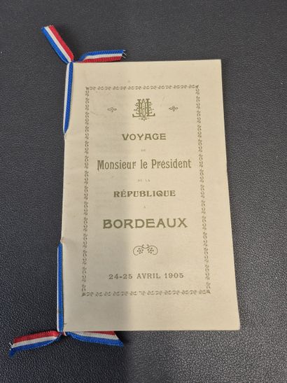 Fonds LOUBET – Bordeaux / Programme du voyage...